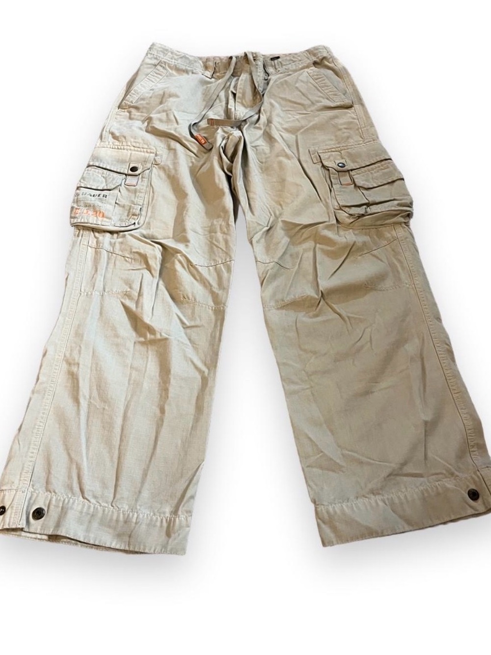 Men’s Vintage Eddie Bauer Tan Cargo Pants Size 34x30